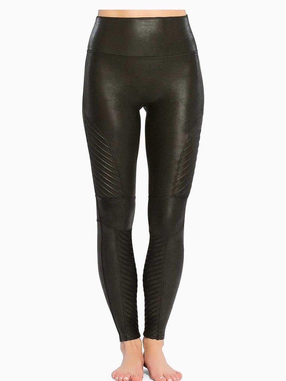 SPANX Faux Leather Moto Leggings
